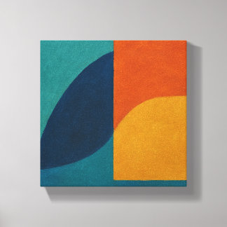 "Snowmelt Resonance" Abstract Canvas Afdruk