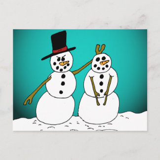 Snowmen1 Briefkaart