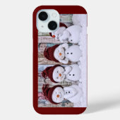 Snowmen Apple iPhone 15 coque (Verso)