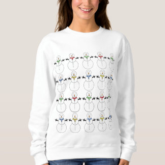 Snowmen Back and Front Ugly KerstSweater Trui