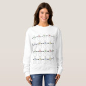 Snowmen Back and Front Ugly KerstSweater Trui (Voorkant volledig)