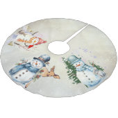 "Snowmen" boomrok Kerstboom Rok (Gekanteld)