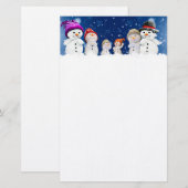 Snowmen Briefpapier (Voorkant / Achterkant)
