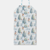 Snowmen Cadeaulabel (Voorkant)