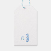 Snowmen Cadeaulabel (Achterkant)