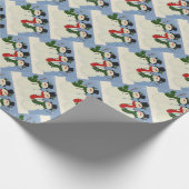 Snowmen Cadeaupapier (Hoek)