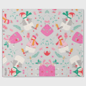 Snowmen Cadeaupapier (Vlak)