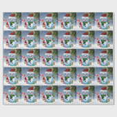Snowmen Cadeaupapier (Vlak)