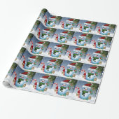 Snowmen Cadeaupapier (Uitgerold)