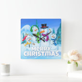 Snowmen cartoon klok (Huis)