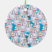Snowmen Ceramic Ornament (Achterkant)