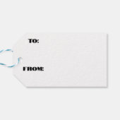 Snowmen Collage Cadeaulabel (Achterkant Horizontaal)