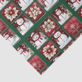 Snowmen Collage Tissuepapier (Detail)