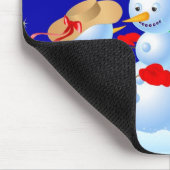 Snowmen Dancing Muismat (Hoek)