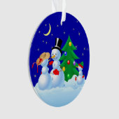 Snowmen Dancing Ornament (voorkant)
