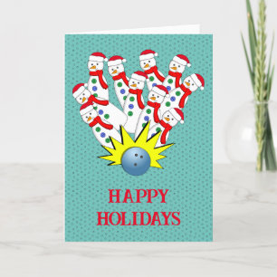 Snowmen du bol de Noël... Grève ! Carte pour les f