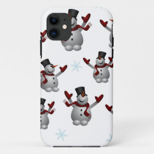 Snowmen en Snowflakes iPhone 11 Hoesje