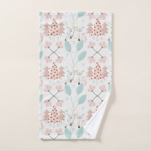 Snowmen en Trees Bad Handdoek (Handdoek)