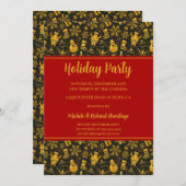 Snowmen et Snowflakes Fête Invitation (Devant / Derrière)