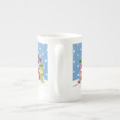 Snowmen familie Bone China mok (Achterkant)