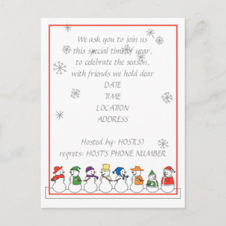 Snowmen Fête Invitation