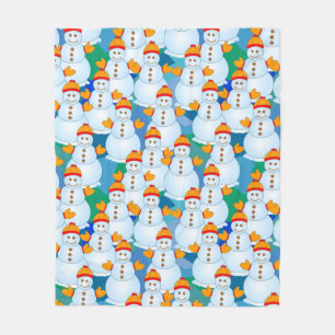 Snowmen Fleece Deken