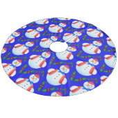 Snowmen Fleece Kerstboom Rok (Gekanteld)