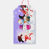 Snowmen Gift Labels Cadeaulabel (Achterkant)