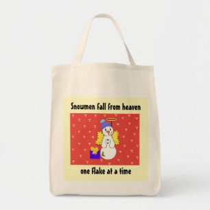 Snowmen Herfst uit de hemel Tote Bag