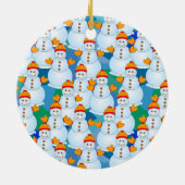 Snowmen Keramisch Ornament (Achterkant)