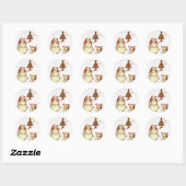 Snowmen & Leurs Stickers Arbre de Noël (Feuille)