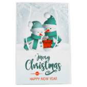 Snowmen Medium Gift Bag Medium Cadeauzakje (Voorkant)