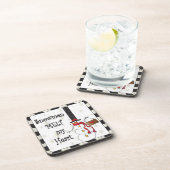 Snowmen Melt je hart | Kerstmis Drankjes Onderzetter (Rechterzijde)