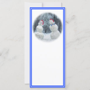 Snowmen met bril en kerstmannetjes