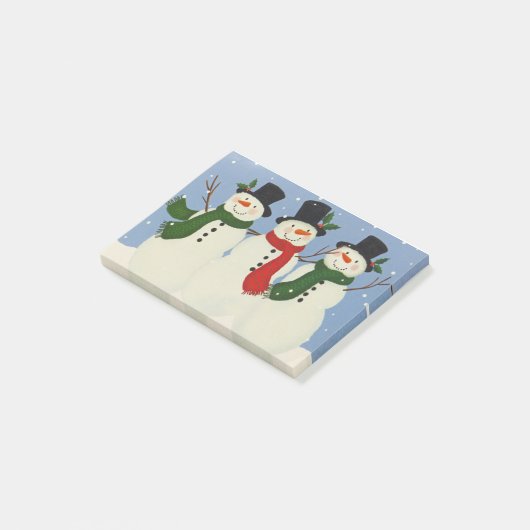 Snowmen Post-it® Notes (Schuin)