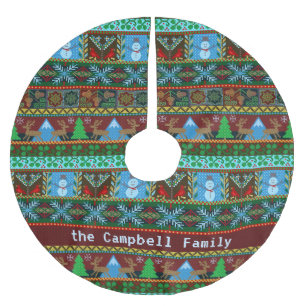 Snowmen Reindester met Kerstmis   Familienaam Kerstboom Rok