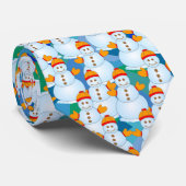 Snowmen Stropdas (Opgerold)