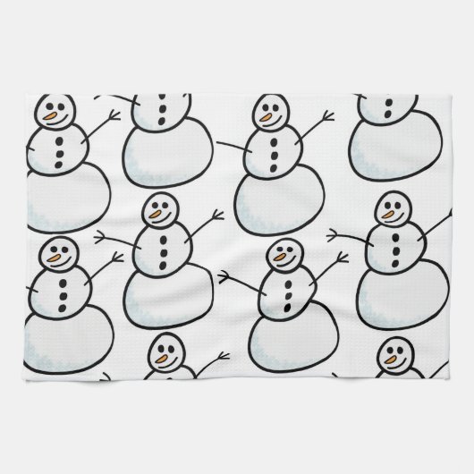 Snowmen Theedoek (Horizontaal)
