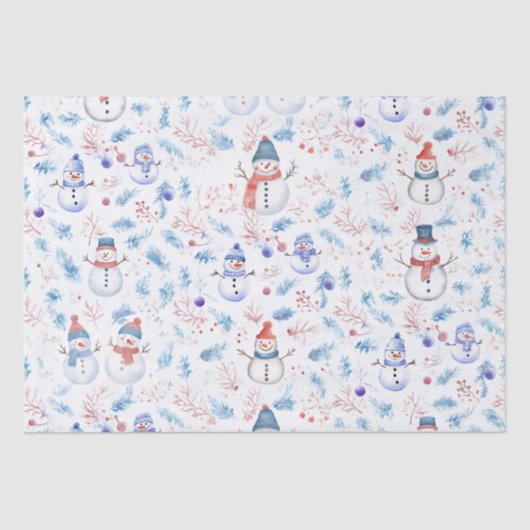 Snowmen Tissuepapier (Voorkant)