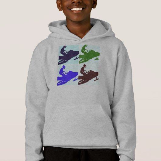 Snowmobiel Pop Art (Voorkant)
