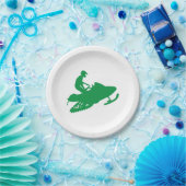 Snowmobier in het Groene Papieren Bordje (Feest)