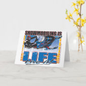Snowmobiing is het leven kaart (Gele Bloem)
