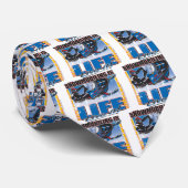 Snowmobiing is het leven stropdas (Opgerold)