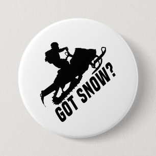 Snowmobiing Ronde Button 7,6 Cm