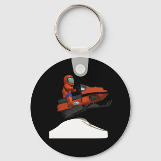 Snowmobiing Sprong 2 Sleutelhanger