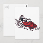 Snowmobile Briefkaart (Voorkant / Achterkant)