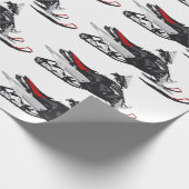 Snowmobile Cadeaupapier (Hoek)