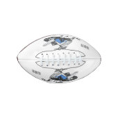 Snowmobile cartoon illustratie american football (Voorkant)