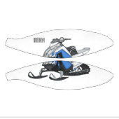 Snowmobile cartoon illustratie basketbal (Panelen)