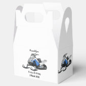 Snowmobile cartoon illustratie bedankdoosjes (Geopend)